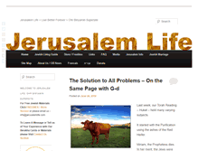 Tablet Screenshot of jerusalemlife.com